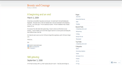 Desktop Screenshot of beautycourage.wordpress.com