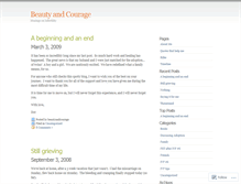 Tablet Screenshot of beautycourage.wordpress.com