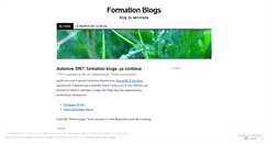 Desktop Screenshot of formationblogs.wordpress.com