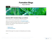Tablet Screenshot of formationblogs.wordpress.com