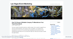 Desktop Screenshot of lasvegaseventmarketing.wordpress.com