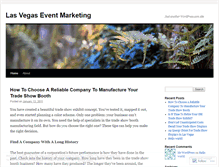 Tablet Screenshot of lasvegaseventmarketing.wordpress.com