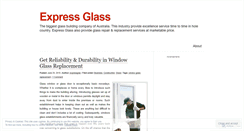 Desktop Screenshot of expressglas.wordpress.com