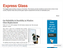 Tablet Screenshot of expressglas.wordpress.com