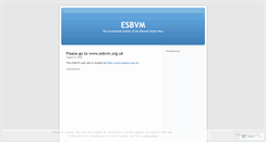 Desktop Screenshot of esbvm.wordpress.com