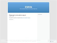 Tablet Screenshot of esbvm.wordpress.com