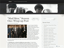 Tablet Screenshot of contemplatingmedia.wordpress.com