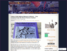 Tablet Screenshot of citizenpartridge.wordpress.com