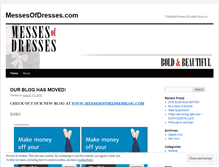 Tablet Screenshot of messesofdresses.wordpress.com