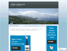 Tablet Screenshot of calibercruisingclub.wordpress.com