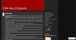 Desktop Screenshot of girlsslaydragons.wordpress.com