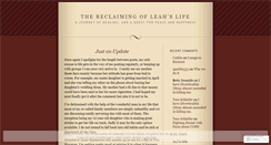 Desktop Screenshot of leahwells.wordpress.com