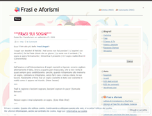 Tablet Screenshot of frasiaforismi.wordpress.com