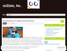 Tablet Screenshot of oozeeki.wordpress.com