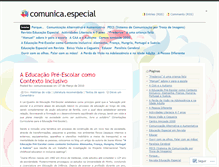 Tablet Screenshot of comunicacaoaa.wordpress.com