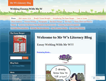 Tablet Screenshot of mrwsessayblog.wordpress.com