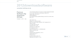 Desktop Screenshot of 2012downloadsoftware.wordpress.com