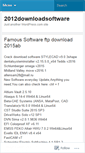 Mobile Screenshot of 2012downloadsoftware.wordpress.com