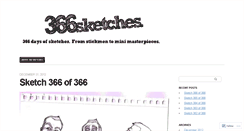 Desktop Screenshot of 366sketches.wordpress.com