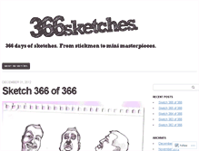 Tablet Screenshot of 366sketches.wordpress.com