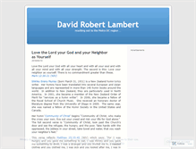 Tablet Screenshot of lambertdrl.wordpress.com