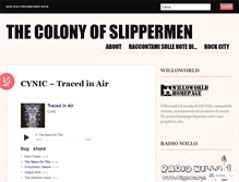 Tablet Screenshot of colonyofslippermen.wordpress.com