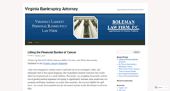 Desktop Screenshot of bankruptcyattorneyva.wordpress.com