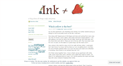 Desktop Screenshot of inkandberry.wordpress.com