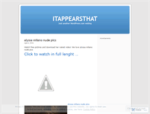 Tablet Screenshot of itappearsthathotcelebhacdq.wordpress.com