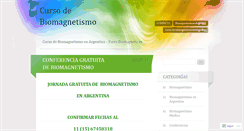 Desktop Screenshot of cursodebiomagnetismo.wordpress.com