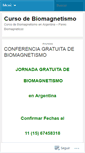 Mobile Screenshot of cursodebiomagnetismo.wordpress.com