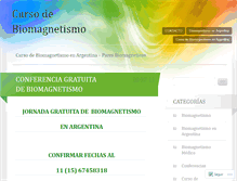 Tablet Screenshot of cursodebiomagnetismo.wordpress.com