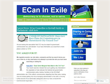 Tablet Screenshot of ecaninexile.wordpress.com