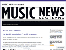 Tablet Screenshot of musicnewsscotland.wordpress.com