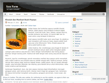 Tablet Screenshot of izzafarm.wordpress.com