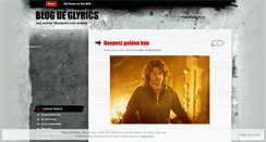 Desktop Screenshot of glyrics.wordpress.com