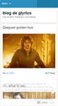 Mobile Screenshot of glyrics.wordpress.com
