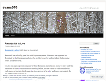 Tablet Screenshot of evans510.wordpress.com