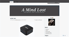 Desktop Screenshot of amindlost.wordpress.com