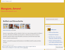Tablet Screenshot of mangiaramore.wordpress.com