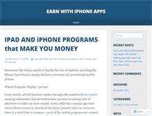 Tablet Screenshot of earningapps.wordpress.com