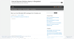 Desktop Screenshot of internetwebbizsolutions.wordpress.com