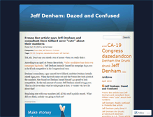 Tablet Screenshot of denhamdazed.wordpress.com