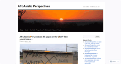 Desktop Screenshot of afroasiaticperspectives.wordpress.com