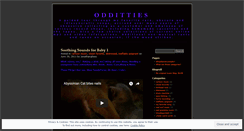 Desktop Screenshot of odditties.wordpress.com