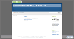 Desktop Screenshot of guitarbackingtracks.wordpress.com