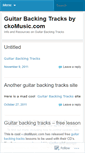 Mobile Screenshot of guitarbackingtracks.wordpress.com