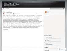Tablet Screenshot of michaelbreck.wordpress.com