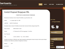 Tablet Screenshot of bertoanto.wordpress.com
