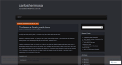 Desktop Screenshot of carloshermosa.wordpress.com
